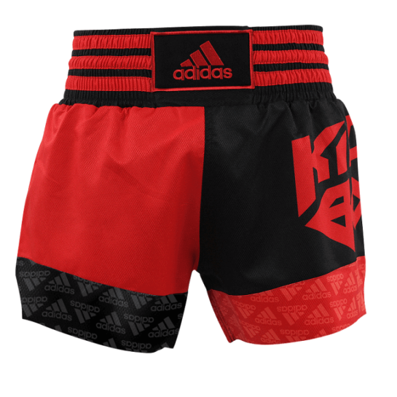 adidas kickboksshort skb02 rood zwart