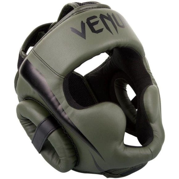 Groene hoofdbeschermer van Venum Elite.