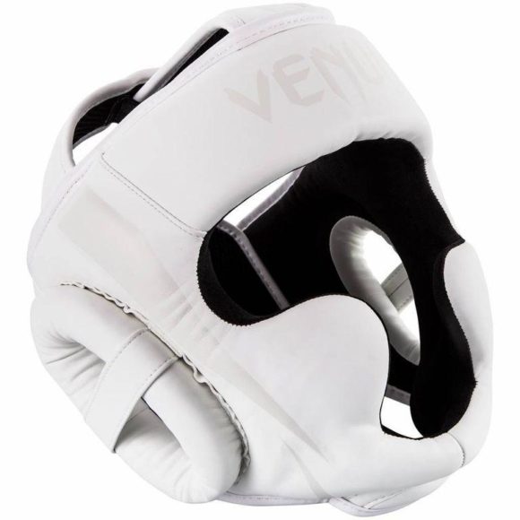 Wit hoofdbeschermer van Venum Elite.