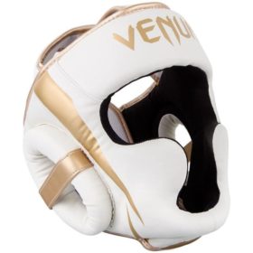 Wit gouden hoofdbeschermer van Venum Elite