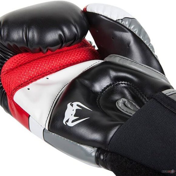 Venum Elite kickbokshandschoenen zwart rood grijs 3 1