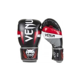Venum Elite kickbokshandschoenen zwart rood grijs 4