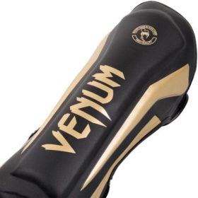 Venum Elite scheenbeschermers zwart goud 2