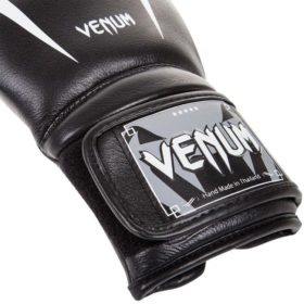 Venum Giant 3.0 kickbokshandschoenen leder zwart wit 2