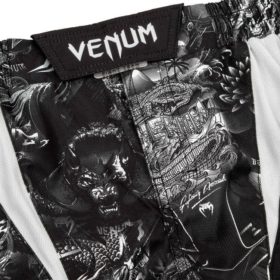Venum art fightshorts zwart wit 5