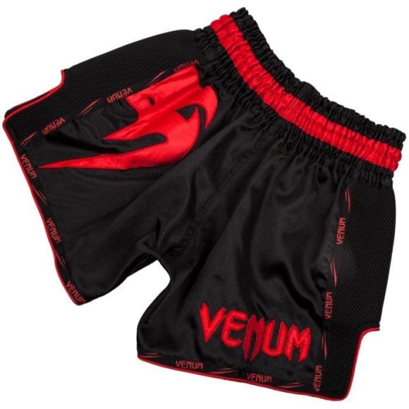 Venum giant thai en kickboks broekje zwart rood 2