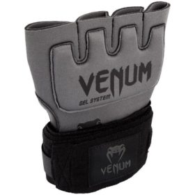 Venum kontact gel glove wraps grijs zwart 2