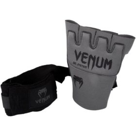 Venum kontact gel glove wraps grijs zwart 5