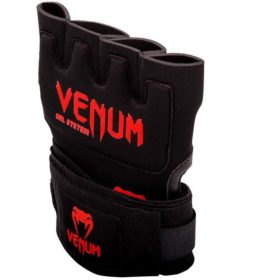 Venum kontact gel glove wraps zwart rood 3
