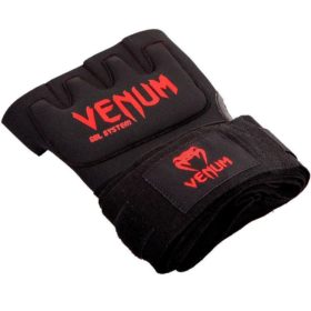 Venum kontact gel glove wraps zwart rood 5