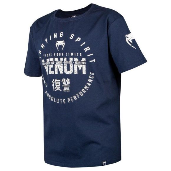 Venum signature kids t shirt blauw 2