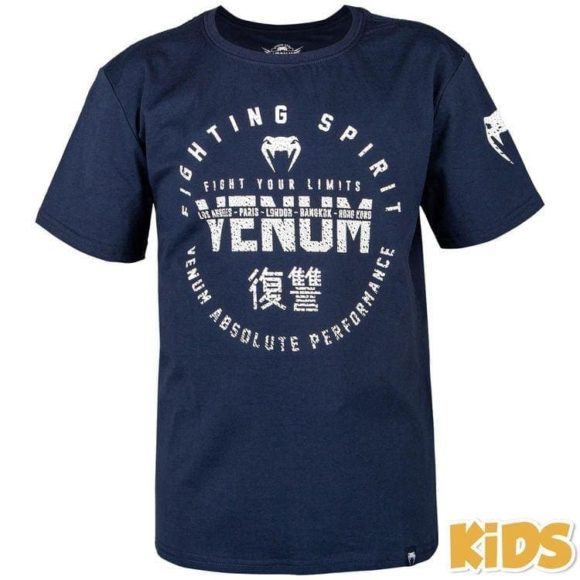 Blauw t-shirt voor kids van Venum signature.