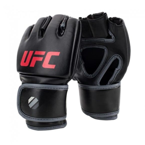 Zwarte mma grappling handschoenen 5oz van UFC contender.