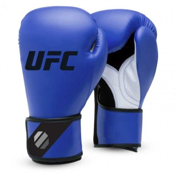Blauwe training (kick)bokshandschoenen van UFC.