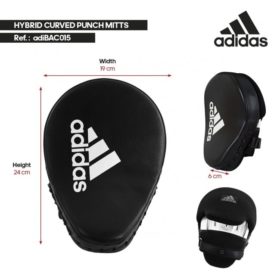 Adidas focus mitts handpads zwart zilver 5