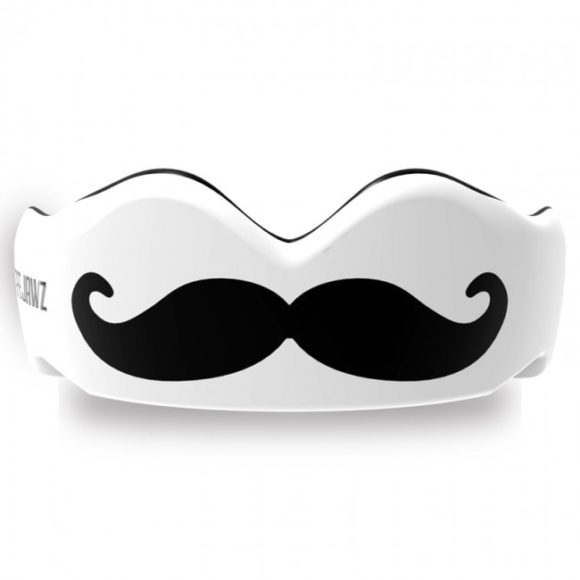 Safejawz Gebitsbeschermer Moustache wit zwart 2