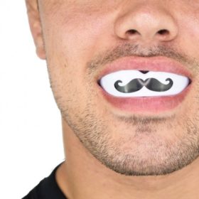 Safejawz Gebitsbeschermer Moustache wit zwart 3