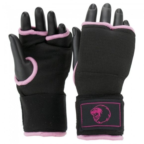 Zwart roze binnenhandschoenen met bandage van Super Pro Combat Gear.