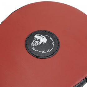 Super Pro Leren Handpads Flat Hook and Jab Pad Zwart rood 7