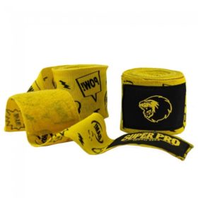 Gele boksbandages voor de jeugd.
