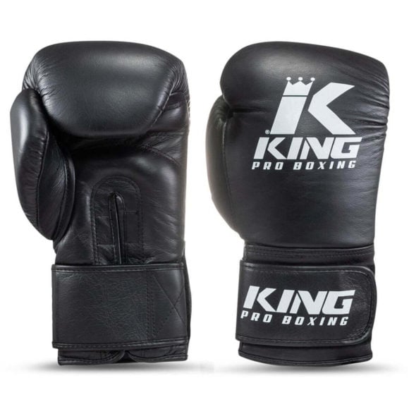 Zwart leren (kick)bokshandschoenen van King, de kpb bg probox.