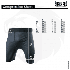 Super Pro Combat Gear Compression Short Zwart Wit 4