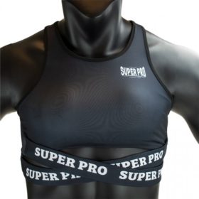 Zwart wit sport topje van Super Pro.