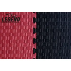 Legend Puzzelmat Sportvloer 100 x 100 x 2 cm Rood Zwart 1 1