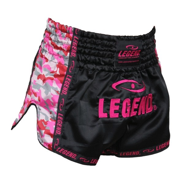 paddestoel Parasiet Kwalificatie Legend Sports Dames Kickboks broekje Camo roze Trendy kopen? | Fightplaza