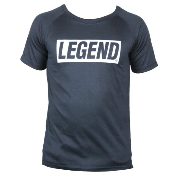 Zwart t-shirt van Legend Sports voor kinderen en volwassenen.