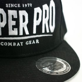 Super Pro Combat Gear Snapback Cap Zwart Wit 2