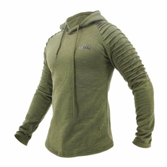 legend sports hoodie rib sleeve green 4