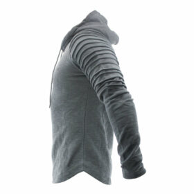 legend sports hoodie rib sleeve grey 2