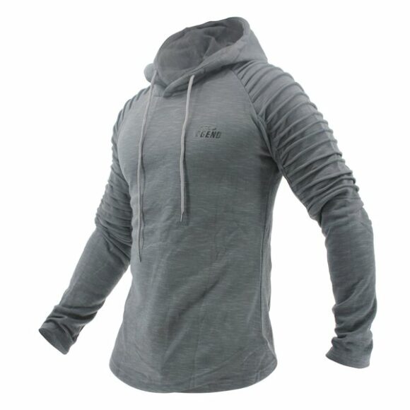 legend sports hoodie rib sleeve grey 3