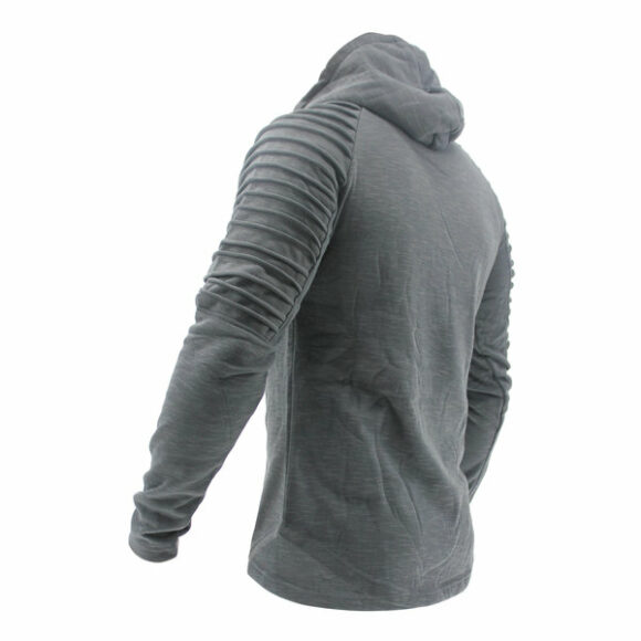 legend sports hoodie rib sleeve grey 5