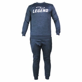Blauwe joggingpak van Legend Sports voor dames, heren en kinderen.