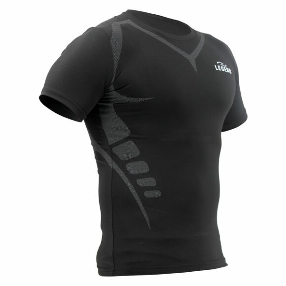 legend sports mma fitness shirt dry fit black 6