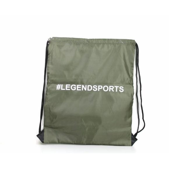 Groene leger sporttas van Legend, voor kinderen en volwassenen.