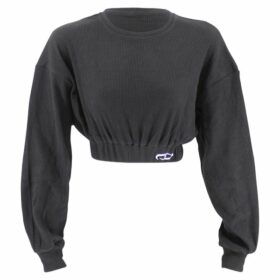 Een zwarte korte trui van Legend Sports voor dames.