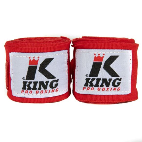 Rode boksbandages van King.