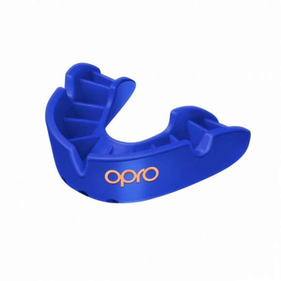 Blauw goud boksbitje voor volwassenen en kinderen van OPRO, bronze v2.