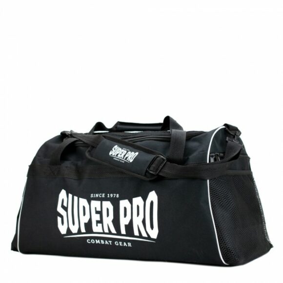 Zwarte sporttas van Super Pro.