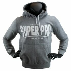 Super Pro Hoodie S.P. Logo Grijs Wit 2