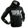 Zwarte hoodie van Super Pro voor dames en heren.