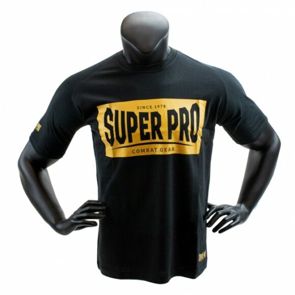 Super Pro T shirt Block Zwart Goud 3