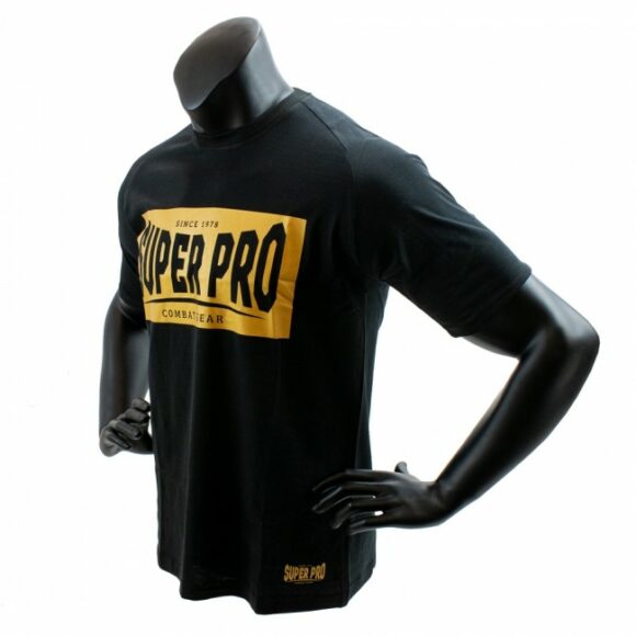 Super Pro T shirt Block Zwart Goud 4