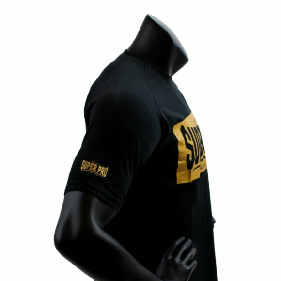 Super Pro T shirt Block Zwart Goud 5