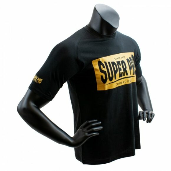 Zwart t-shirt voor kinderen en volwassenen van Super Pro.