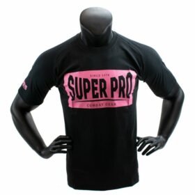 Super Pro T shirt Block Zwart Roze 2