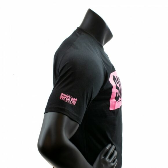 Super Pro T shirt Block Zwart Roze 6